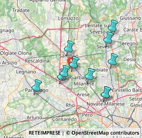 Mappa Via Dante, 21042 Caronno Pertusella VA, Italia (6.78455)