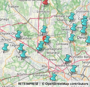 Mappa Via Dante, 21042 Caronno Pertusella VA, Italia (10.041)