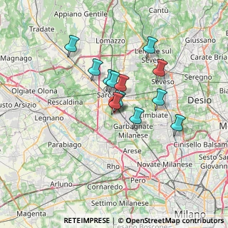Mappa Via Battisti Cesare, 21042 Caronno Pertusella VA, Italia (5.2725)
