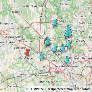 Mappa Via Battisti Cesare, 21042 Caronno Pertusella VA, Italia (6.42833)