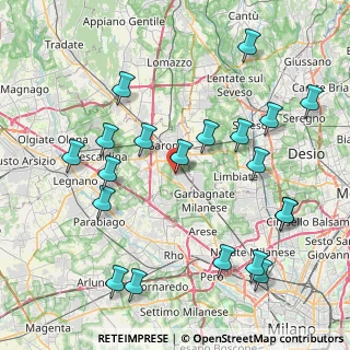 Mappa Via Dante, 21042 Caronno Pertusella VA, Italia (9.4175)