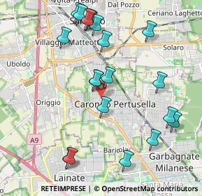 Mappa Via Cesare Battisti, 21042 Caronno Pertusella VA, Italia (2.226)