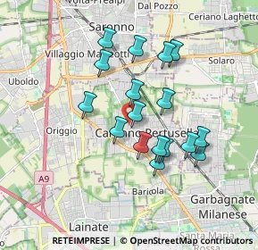 Mappa Via Battisti Cesare, 21042 Caronno Pertusella VA, Italia (1.51706)