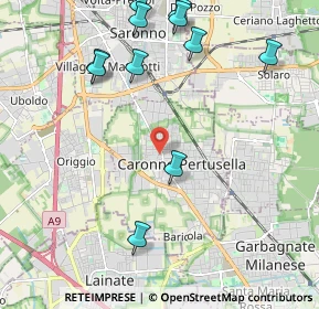 Mappa Via Dante, 21042 Caronno Pertusella VA, Italia (2.49182)