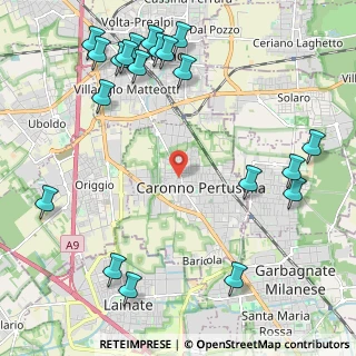 Mappa Via Cesare Battisti, 21042 Caronno Pertusella VA, Italia (2.8435)