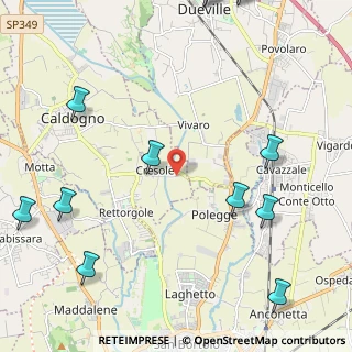 Mappa Via Fornaci, 36030 Cresole VI, Italia (3.29286)