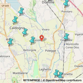 Mappa Via Fornaci, 36030 Cresole VI, Italia (3.33273)