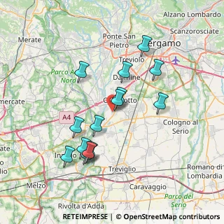 Mappa Via dei Campazzi, 24040 Boltiere BG, Italia (6.82071)
