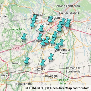 Mappa Corso Italia, 24049 Verdello BG, Italia (6.449)