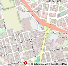 Mappa Via Tommaso Edison, 20835 Muggiò MB, Italia (0.264)