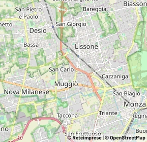 Mappa Via Tommaso Edison, 20835 Muggiò MB, Italia (1.529)