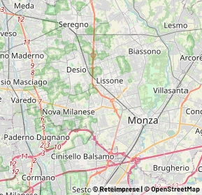 Mappa Via Tommaso Edison, 20835 Muggiò MB, Italia (3.269)