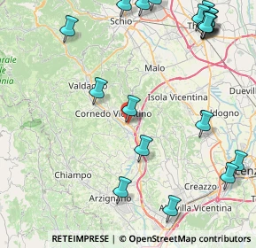 Mappa Via A. Pigafetta, 36073 Cornedo vicentino VI, Italia (11.6155)