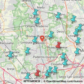 Mappa Via Dante Alighieri, 20814 Varedo MB, Italia (5.946)