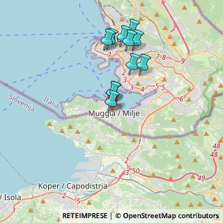 Mappa Via Natale Colarich, 34015 Muggia TS, Italia (3.39)