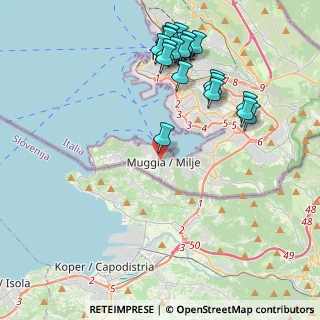 Mappa Via Natale Colarich, 34015 Muggia TS, Italia (4.627)