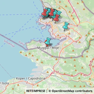 Mappa Via Natale Colarich, 34015 Muggia TS, Italia (4.8785)