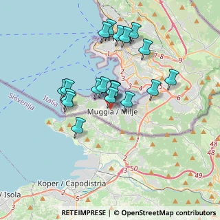 Mappa Via Natale Colarich, 34015 Muggia TS, Italia (3.1035)