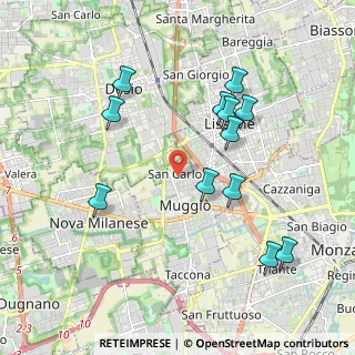Mappa Via Montello, 20835 Muggiò MB, Italia (1.9975)
