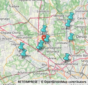Mappa Via Santa Margherita, 21042 Caronno Pertusella VA, Italia (7.24091)