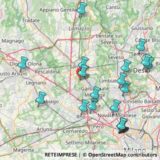 Mappa Via Santa Margherita, 21042 Caronno Pertusella VA, Italia (10.514)