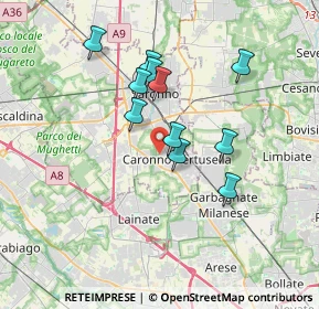 Mappa Via Santa Margherita, 21042 Caronno Pertusella VA, Italia (2.98545)