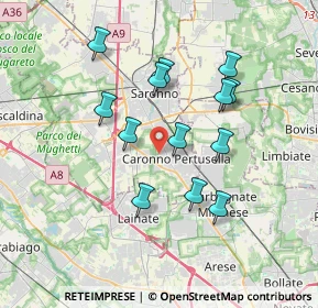 Mappa Via Santa Margherita, 21042 Caronno Pertusella VA, Italia (3.24846)