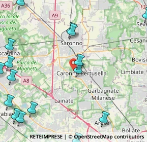 Mappa Via Santa Margherita, 21042 Caronno Pertusella VA, Italia (6.779)