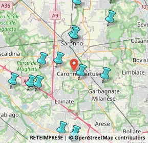 Mappa Via Santa Margherita, 21042 Caronno Pertusella VA, Italia (5.7935)