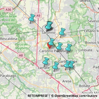Mappa Via Santa Margherita, 21042 Caronno Pertusella VA, Italia (3.26)