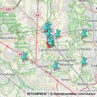 Mappa Via Santa Margherita, 21042 Caronno Pertusella VA, Italia (3.03727)