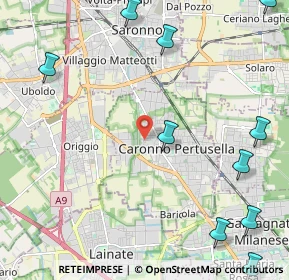 Mappa Via Santa Margherita, 21042 Caronno Pertusella VA, Italia (3.22545)