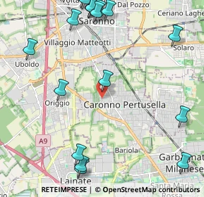 Mappa Via Santa Margherita, 21042 Caronno Pertusella VA, Italia (2.9495)