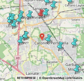 Mappa Via Santa Margherita, 21042 Caronno Pertusella VA, Italia (2.65263)