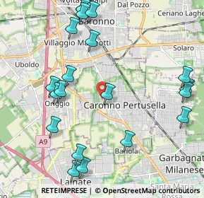 Mappa Via Santa Margherita, 21042 Caronno Pertusella VA, Italia (2.4965)