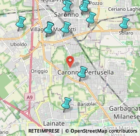 Mappa Via Santa Margherita, 21042 Caronno Pertusella VA, Italia (2.57333)