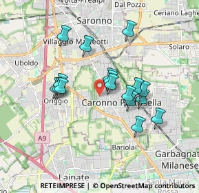 Mappa Via Santa Margherita, 21042 Caronno Pertusella VA, Italia (1.50765)