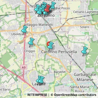 Mappa Via Santa Margherita, 21042 Caronno Pertusella VA, Italia (2.8715)