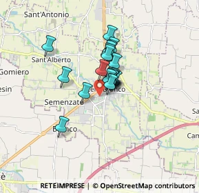 Mappa Via U. Foscolo, 31059 Zero Branco TV, Italia (1.0225)