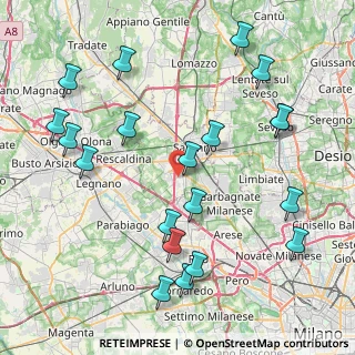 Mappa Via Ai Boschi, 21040 Origgio VA, Italia (9.581)