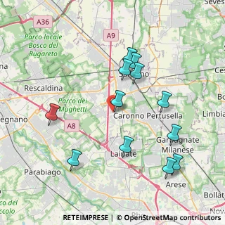 Mappa Via Ai Boschi, 21040 Origgio VA, Italia (3.98333)