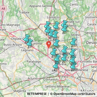 Mappa Via Monte Rosa, 21040 Origgio VA, Italia (6.64368)