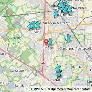 Mappa Via Monte Rosa, 21040 Origgio VA, Italia (2.86579)