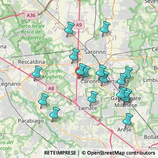 Mappa Via Monte Rosa, 21040 Origgio VA, Italia (4.04706)