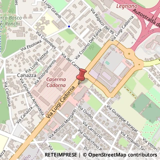 Mappa Viale L. Cadorna, 60, 20025 Legnano, Milano (Lombardia)
