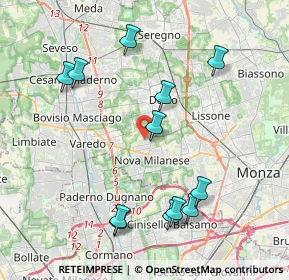 Mappa Via Gorizia, 20834 Nova Milanese MB, Italia (4.3275)