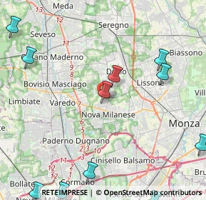 Mappa Via Gorizia, 20834 Nova Milanese MB, Italia (6.29417)
