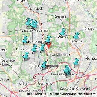 Mappa Via Friuli, 20814 Varedo MB, Italia (4.24471)