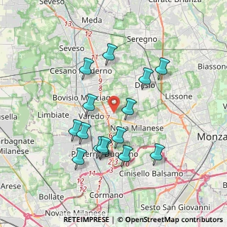 Mappa Via Friuli, 20814 Varedo MB, Italia (3.48133)