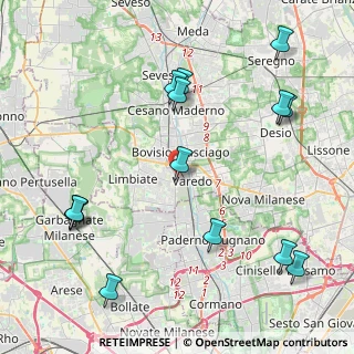 Mappa Via Carso, 20814 Varedo MB, Italia (5.13214)